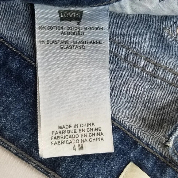 Levi's Womens 526 Slender Boot 4M Blue Denim Jeans - Picture 4 of 8